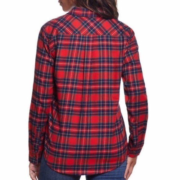 NWT - Weatherproof Vintage Women’s Plaid Red Flannel Shirt - Size Small - Picture 3 of 3